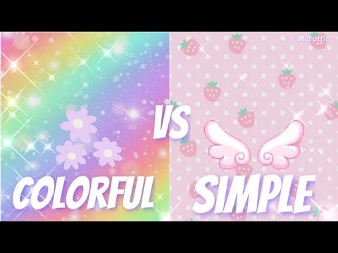 Colourful Vs Simple 💝 || ❤💛💚💙 || CUTE BATTLE || #shorts #ytshorts