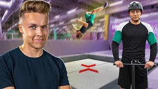 MM-scoottaajat opettelee tramppatemppuja