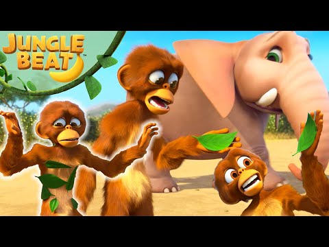 Munki is a Leaf Magnet! | Jungle Beat: Munki & Trunk | Kids Cartoon 2025