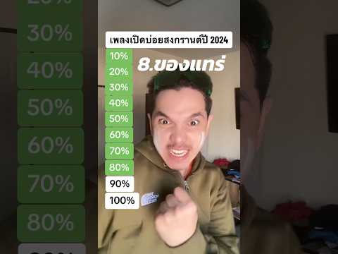เพลงที่เปิดบ่อยสุดวันสงกรานต์ปี 2024