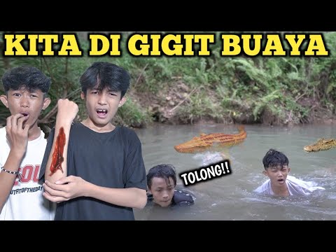 PANIK! BERENANG DI SUNGAI ADA BUAYA