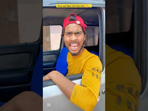 Front seat fight with chota bhai๐๐ฅl Indian family #shorts #comedy #car #youtubeshorts #shortsfeed