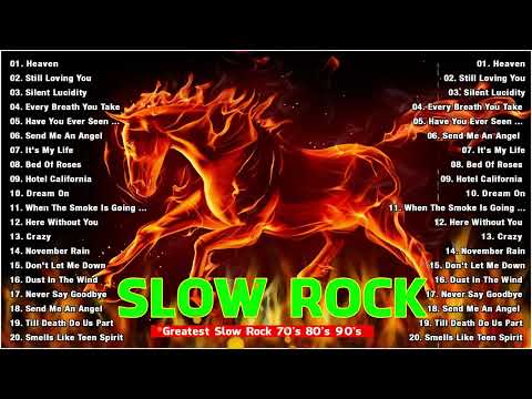 Scorpions, Aerosmith, Led Zeppelin, The Eagles, Bon Jovi 🤘 Greatest Slow Rock Ballads 70s 80s 90s