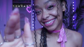 ASMR | Face Touching + Scratching You While You Sleep 💕 (Mic Scratching, Whispers) 
