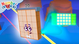 Aprenda Estatística para Crianças 📈 | 123 Desenhos de Matemática | Numberblocks em Português