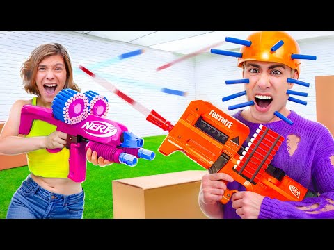 BATALLA DE NERF CON MIS AMIGOS !!