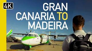 Flying Between Canary Islands to Madeira in 4K