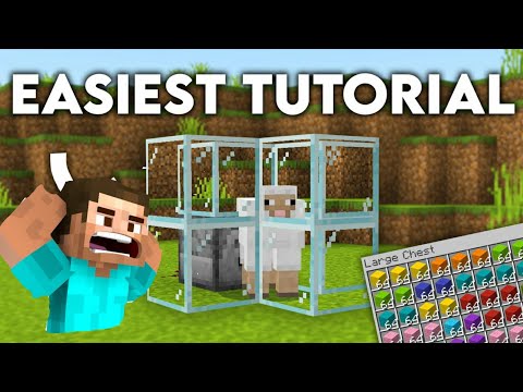 How to make a simple wool farm in minecraft ??