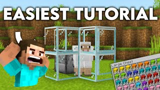 How to make a simple wool farm in minecraft ??