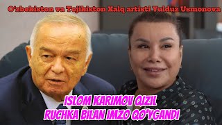 ISLOM KARIMOV MANI QIZIL RUCHKA BILAN O’CHIRIB QO’YGAN | YULDUZ USMONOVA QIYOFASINI OCHDI