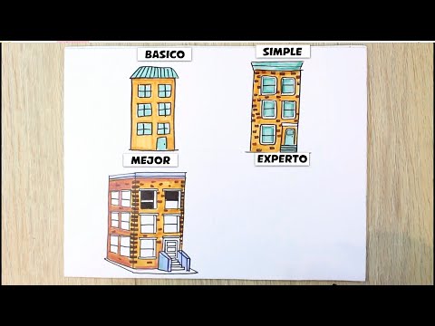 ⭐Drawing and Coloring BUILDING- 2024 -Transformations ⭐How to Draw BUILDING