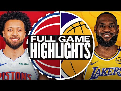 PISTONS at LAKERS | FULL GAME HIGHLIGHTS | December 23, 2024