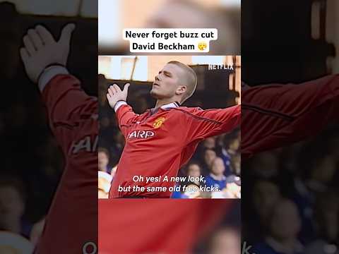 Buzz cut David Beckham was different 😮💨 #davidbeckham #manchesterunited #premierleague #soccer