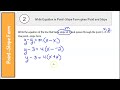 Exploring Point-Slope Form Concepts