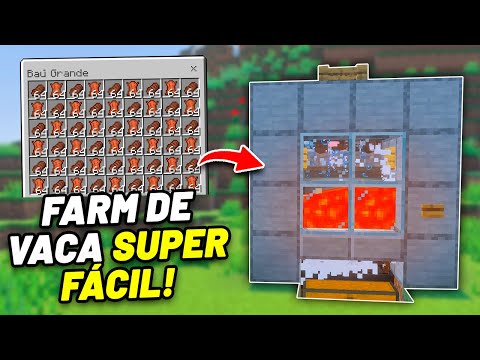 ✅ A FARM DE VACA MAIS FÁCIL DO MINECRAFT BEDROCK