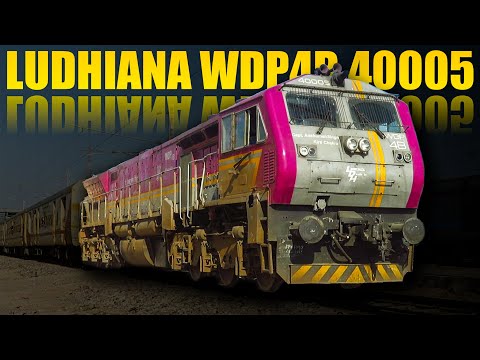 Beautiful Liveried Diesel Locomotive - Ludhiana WDP4B 40005