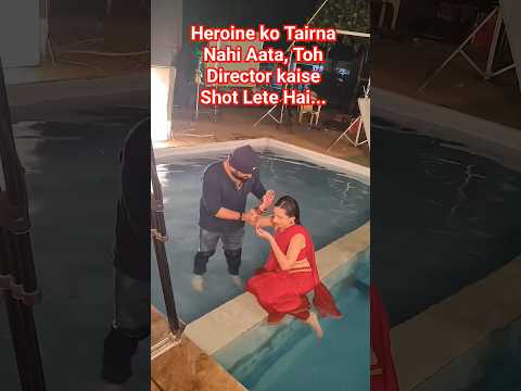 How, We Shoot a Swimming Seq, With a Non Swimmer 😜.  #directorabhaychhabra #bts #films  #filmmakers