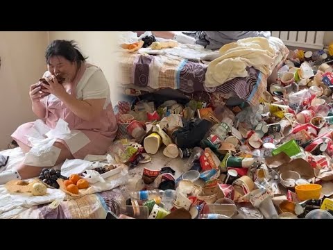 😰A charming lady hosted friends, and her home turned into a mess.🤮Motivational Cleaning👌