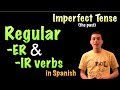 Conjugating Regular -ER and -IR Verbs in the Imperfect Tense