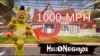 FREDBEAR HELLO NEİGHBORA GELDİ! (Hello Neighbor:FredBear Run away)