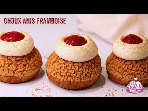 Recette de Choux Anis Framboise Chocolat Blanc