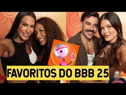 BBB 25 Gracyanne Barbosa e Vitória Strada FAVORITAS para vencer, Tadeu Schimidt e Christina Rocha