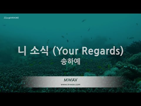 [짱가라오케/노래방] 송하예-니 소식 (Your Regards) [ZZang KARAOKE]