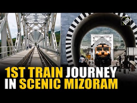 Scenic landscapes, stunning views, 1st train journey in Mizoram | Bairabi-Sairang rail link | POV