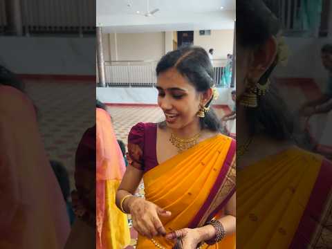 Ini eppozhavo chechide kalyanam🌝💗 | Chechi in saree🥳 | DV021🤩 #thejathangu #Shorts