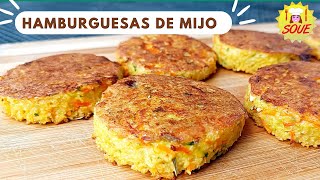 Hamburguesas de Mijo 🌱 Económicas, Saludables, Fáciles y Deliciosas