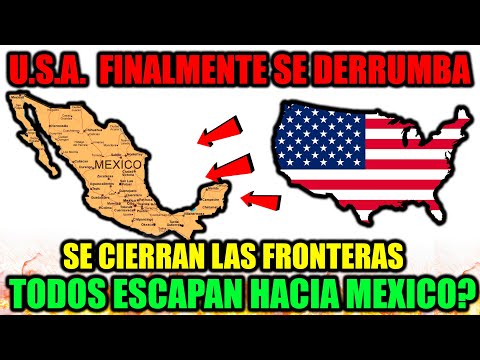 U.S.A se DERRUMBA y TODOS ESCAPAN HACIA MEXICO!