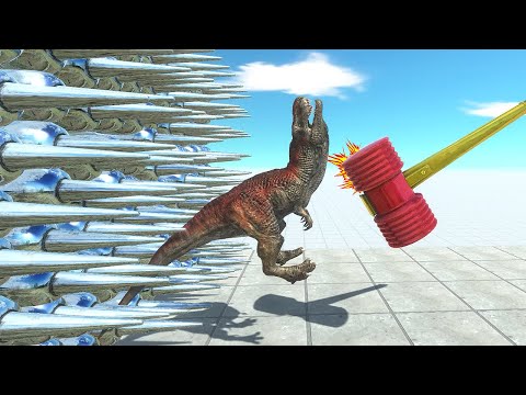 SUPER HAMMER DESTROYED ALL DINOSAURS – Who Can Survive? - Animal Revolt Battle Simulator