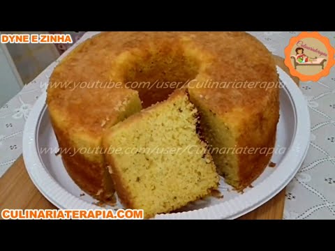 Bolo Fofinho de Fubá de Milho com Leite de Coco - O Puro Sabor Tradicional da Roça