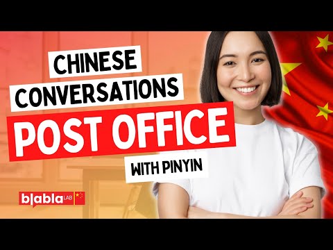 At the Post Office - Daily Conversations to Learn Chinese #4 (with Pinyin)
