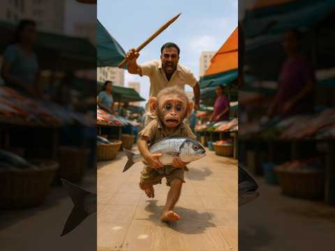 poor baby monkey Rio emotional 😭 Fish story ❤️