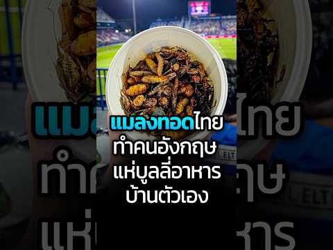 แมลงทอดของไทย ทำคนอังกฤษแห่มาบูลลี่ของกินบ้านตัวเองซะอย่างงั้น #แมลงทอด #ฟุตบอล #อาหาร #CatDumb