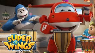 ✈️ Gorilla Band | Super Wings | Cartoons for Kids