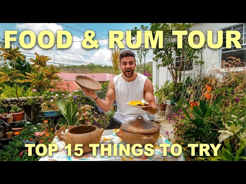 YouTube video thumbnail: Eating Authentic Caribbean Food in St. Lucia