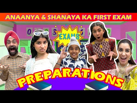 Anaanya & Shanaya's First Exam Preparations | RS 1313 VLOGS | Ramneek Singh 1313