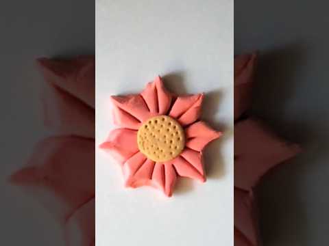 easy kids clay flower #shorts #trending #youtubeshorts #kidsclay #new #shortvideo #viral