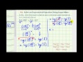 Solving Exponential Equations with Logarithms