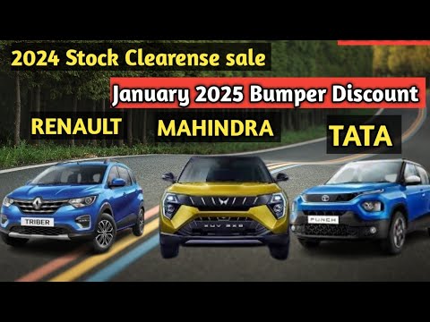 Tata Mahindra Renault January 2025 Discount offer | 2024 Stock Clearense sale #BestDiscountcars2025