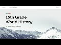 Understanding World History Class Policies
