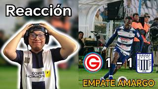 Garcilaso vs Alianza Lima (1-1) | Reacción de un hincha Blanquiazul | Torneo Apertura 2026