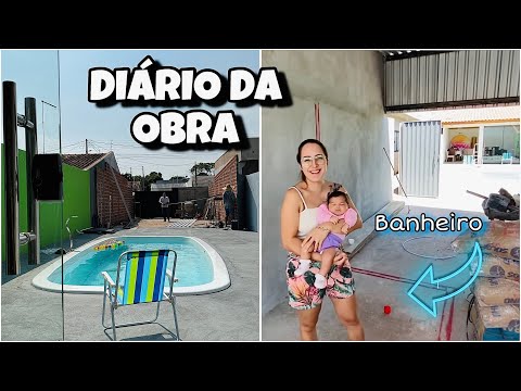 MINHA CASA ESTÁ HORRÍVEL ? MOSTREI ONDE VAI SER O BANHEIRO DA ÁREA DE LAZER | ATUALIZAÇÃO DA OBRA