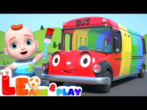 Wheels on the Bus + More Nursery Rhymes | Learn & Play with Leo