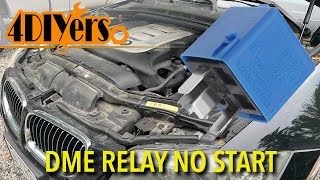 BMW 3 Series NO Start NO Cranks DME Relay Fault Troubleshooting Tips