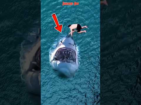 Gawat‼️melompat diatas ikan hiu megalodon #shorts #viralvideo #trending