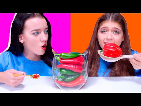ASMR Food Challenge: Big Spoon vs Small Spoon Showdown! Compilation