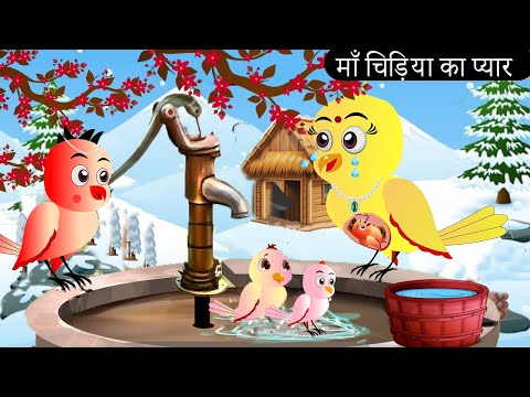 बांझ माँ चिड़िया का प्यार | Chidiya Wala Cartoon | Tuni Achi Achi Hindi Kahani | Chichu TV Birds